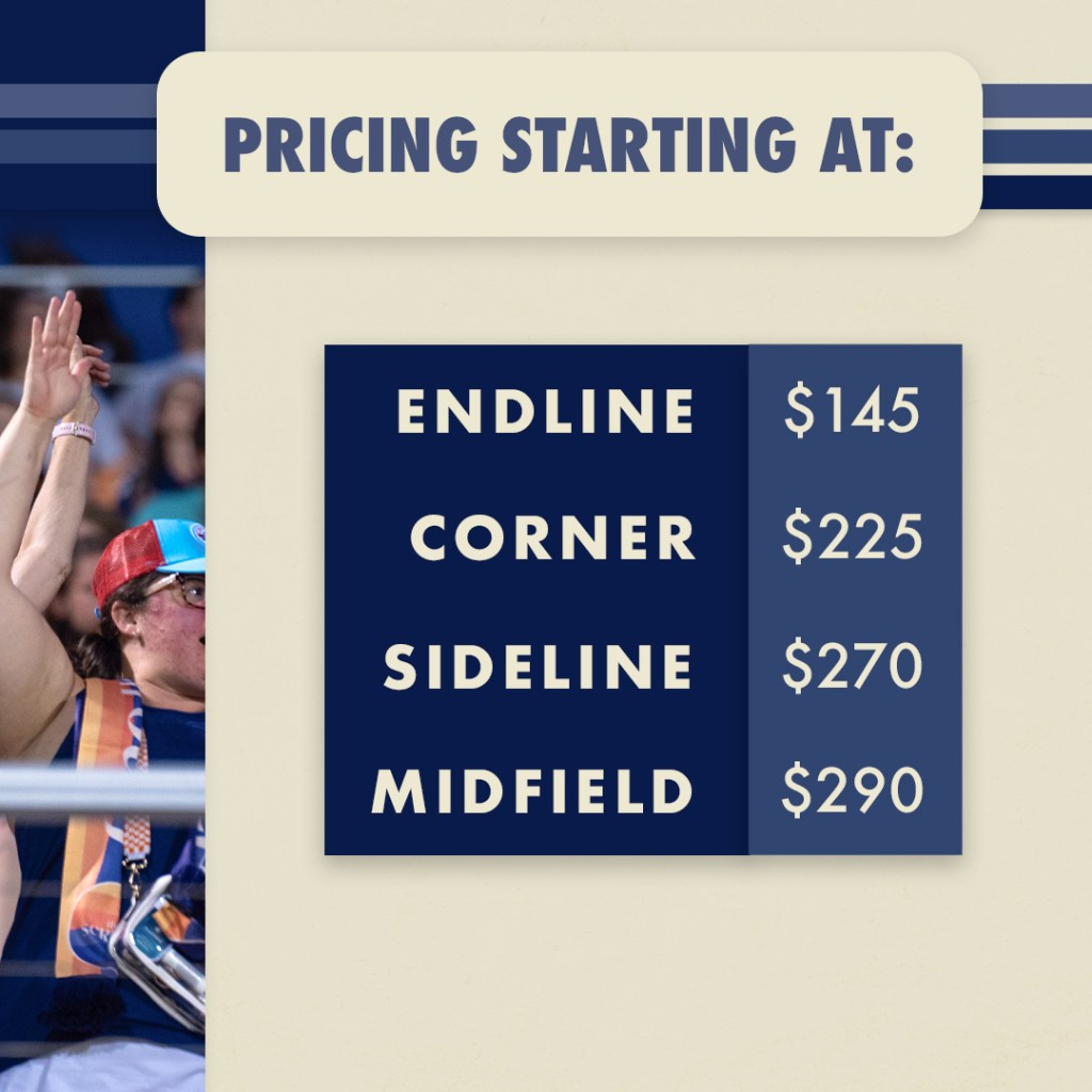 2025 season Half Season Membership Package Pricing